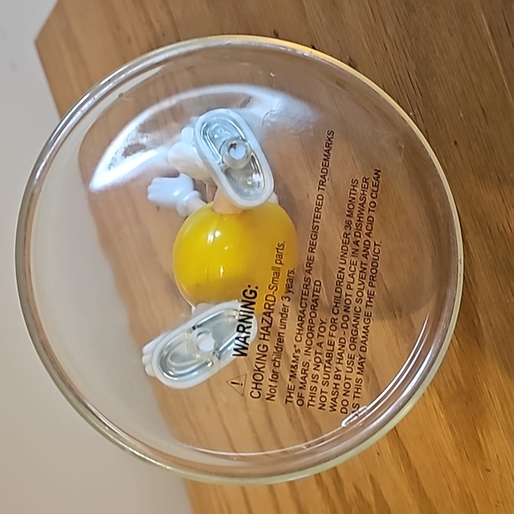 M&MS Vintage clear plastic acrylic Candy Dish - Picture 5 of 5